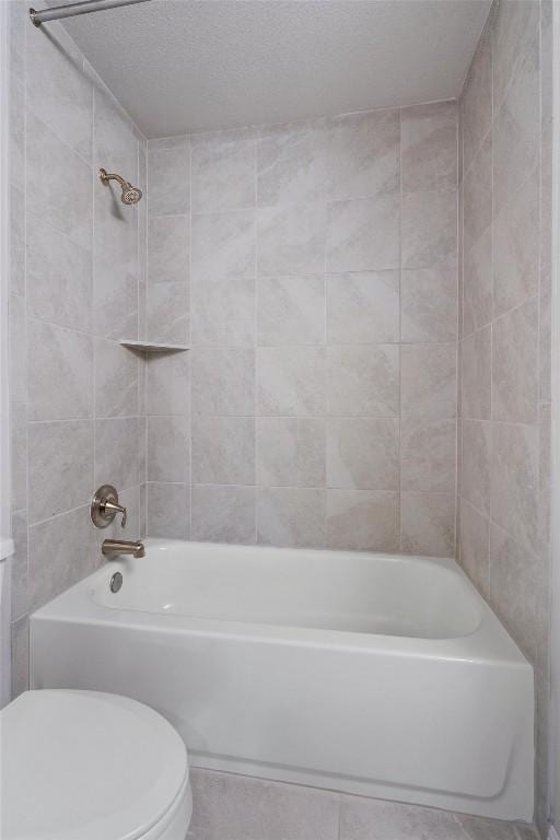 132 Scenic Hills Cir, Georgetown, TX 78628 - full bathroom with tile patterned flooring, toilet, and  shower combination