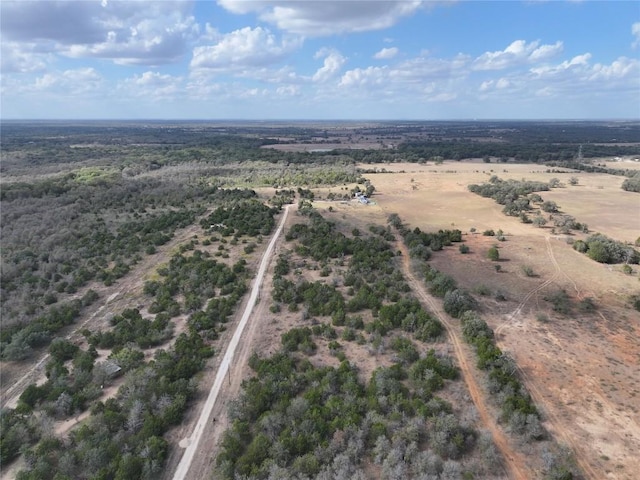 drone / aerial view featuring a rural view