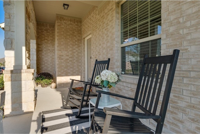 view of patio with covered porch