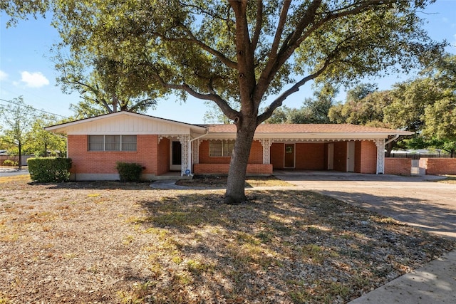 view of ranch-style house