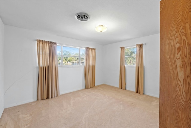 carpeted spare room with a healthy amount of sunlight