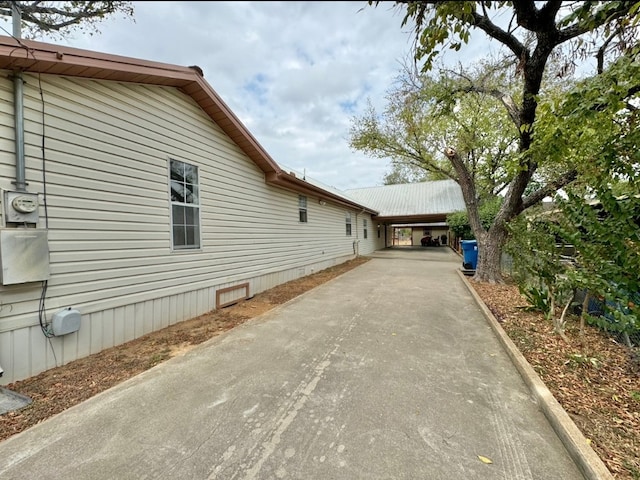 view of side of property