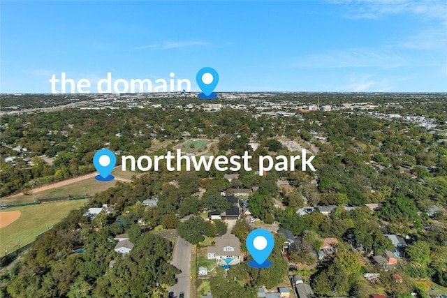 2717 Geraghty Ave, Austin, TX 78757 - aerial view of property and surrounding area