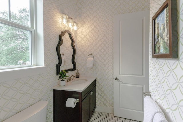 2717 Geraghty Ave, Austin, TX 78757 - half bath with vanity and toilet