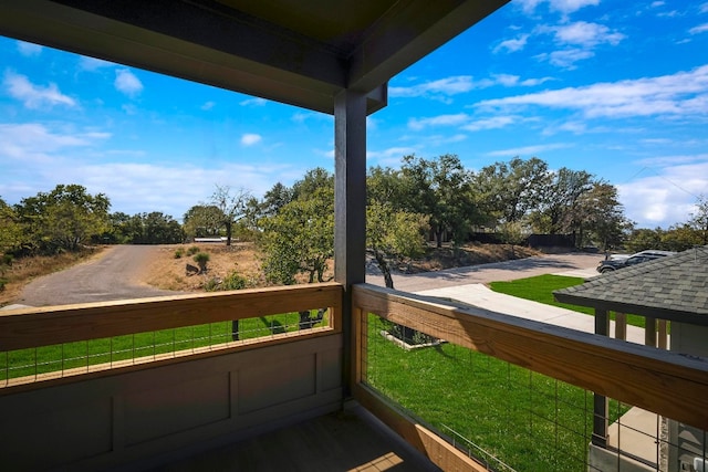 view of balcony