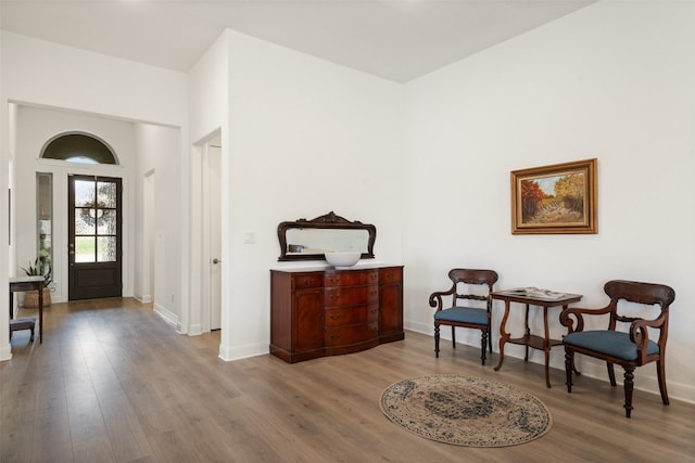 interior space featuring light hardwood / wood-style floors