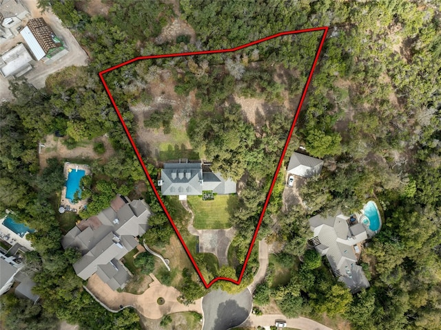 birds eye view of property