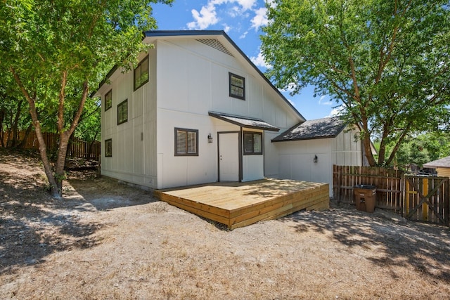 rear view of house with a patio