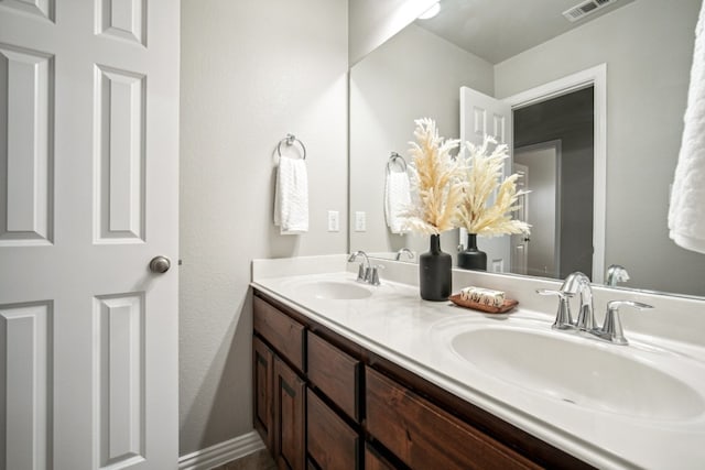 bathroom featuring vanity