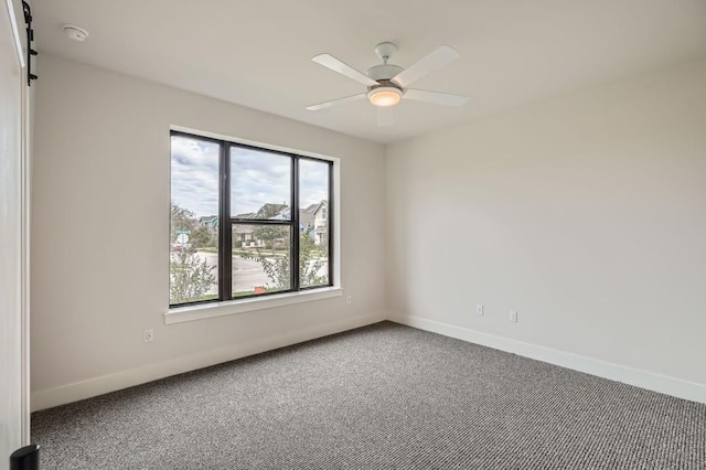 9103 Cattle Baron Path, Austin, TX 78747 - carpeted spare room with baseboards and a ceiling fan