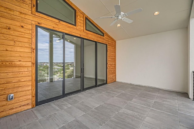 9031 Cattle Baron Path, Austin, TX 78747 - view of patio with a ceiling fan