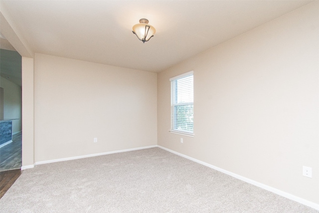 view of carpeted empty room