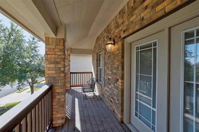 view of balcony