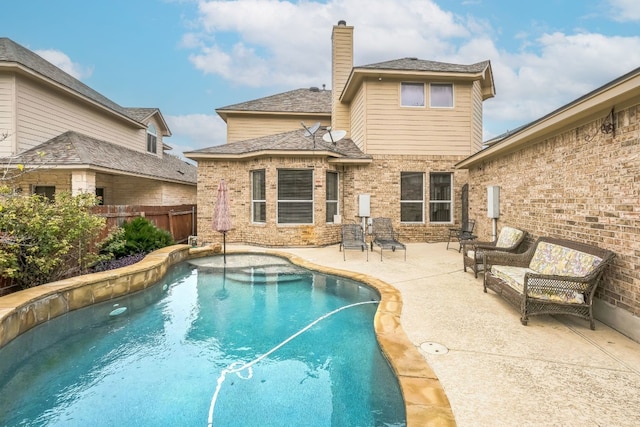 view of pool with a patio