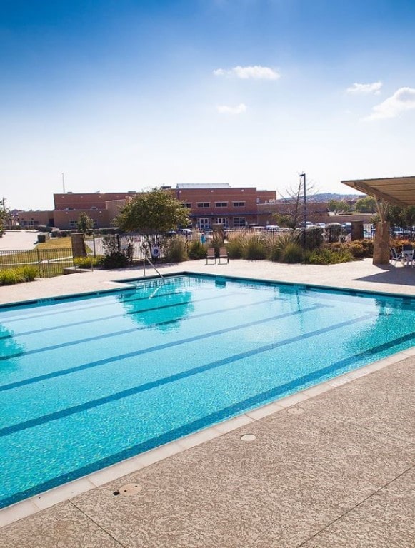 view of pool with a patio