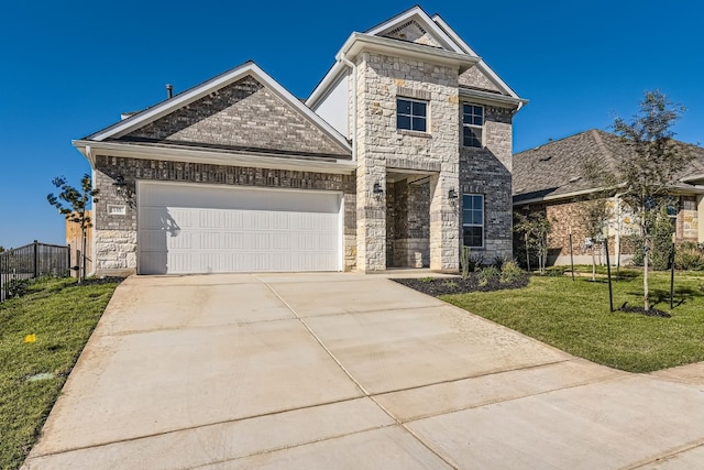 view of front of house with a front yard