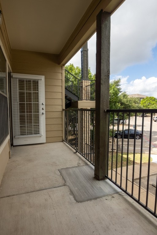 view of balcony