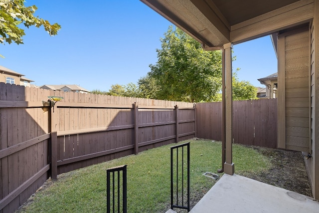 view of yard featuring a patio area