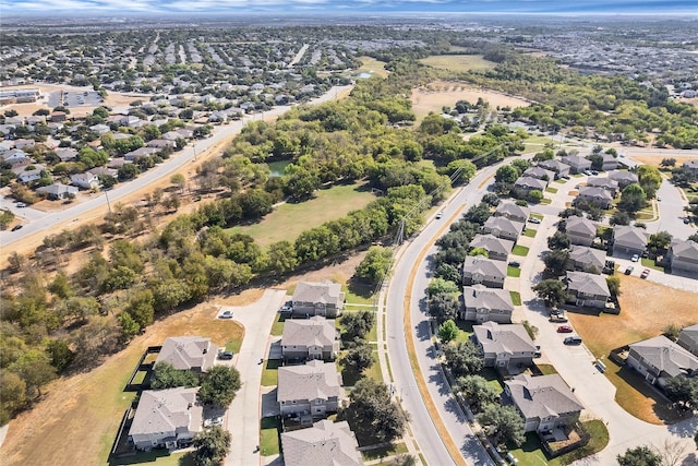 bird's eye view with a residential view