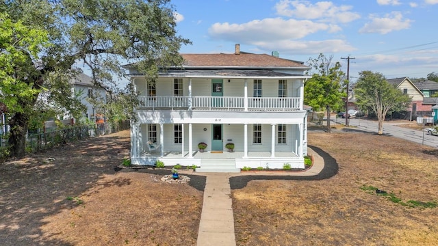 view of front of house featuring a porch