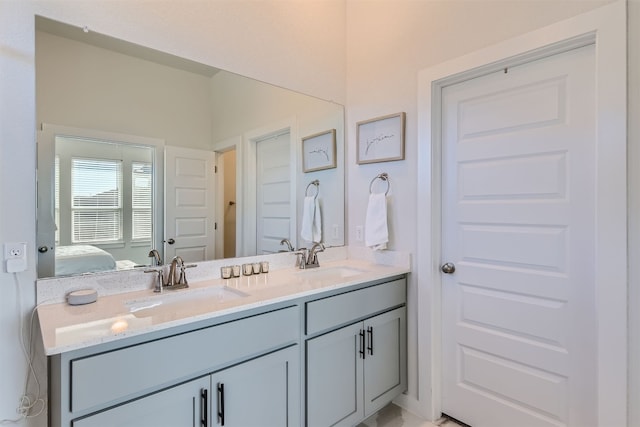 bathroom with vanity