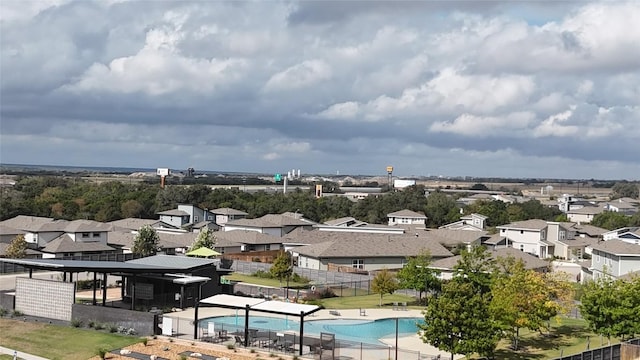 birds eye view of property