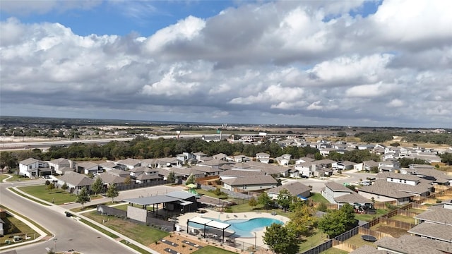 birds eye view of property