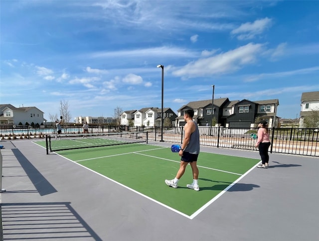 view of tennis court