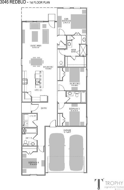 222 Spirit St, Elgin, TX 78621 - view of property floor plan