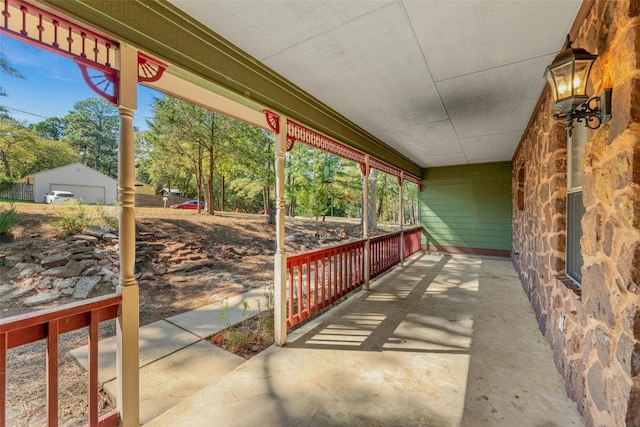 view of patio with covered porch