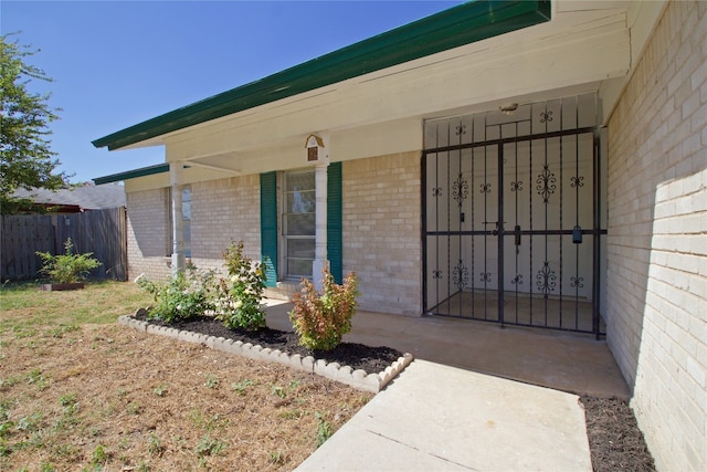 view of entrance to property