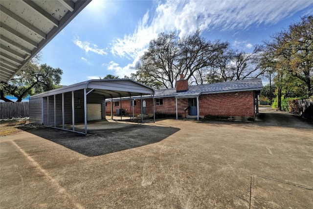 view of stable