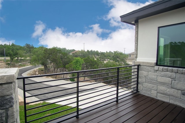 view of balcony