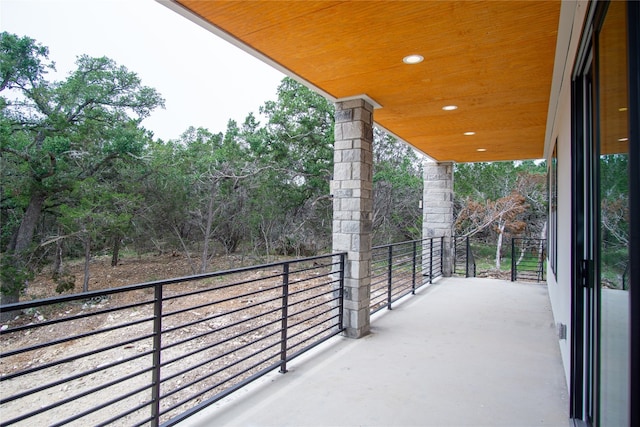 view of balcony