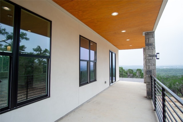 view of balcony