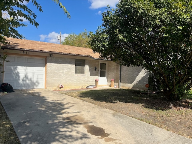 ranch-style house with a garage