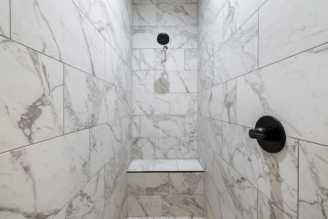 room details featuring tiled shower