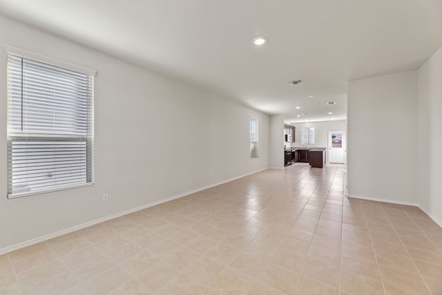 view of tiled spare room