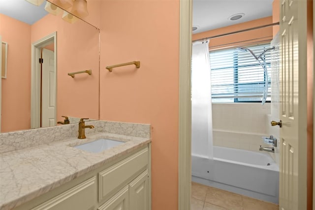 11310 Spicewood Club Dr Unit 10, Austin, TX 78750 - full bath with vanity, tile patterned floors, and  shower combination