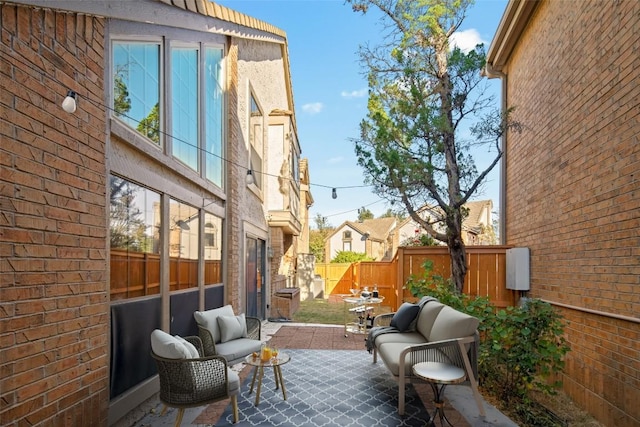11310 Spicewood Club Dr Unit 10, Austin, TX 78750 - fenced backyard featuring a patio and outdoor lounge area