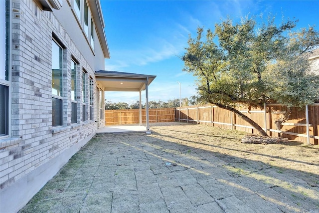 view of yard featuring a patio