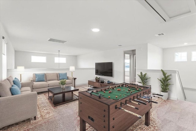 13825 Mc Arthur Dr, Manor, TX 78653 - playroom featuring carpet and recessed lighting
