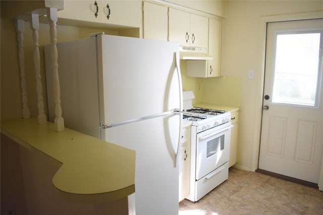 kitchen with white appliances