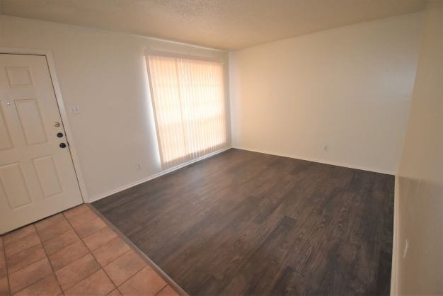 empty room featuring hardwood / wood-style floors