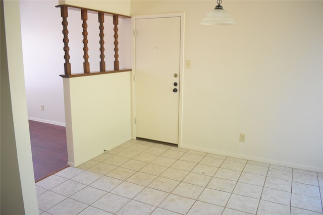 view of tiled foyer