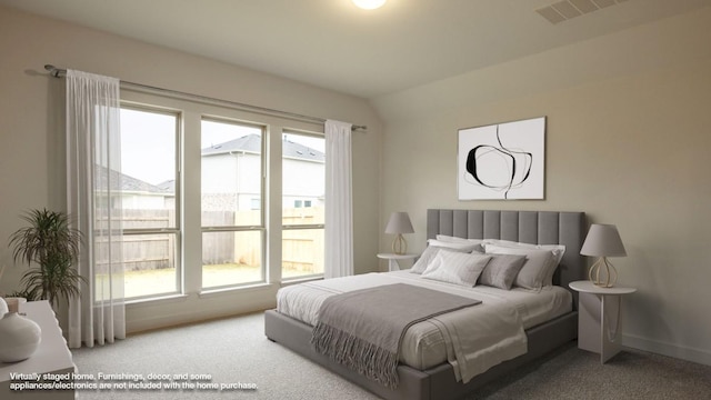 176 Plumbago Loop, Bastrop, TX 78602 - bedroom featuring multiple windows and carpet