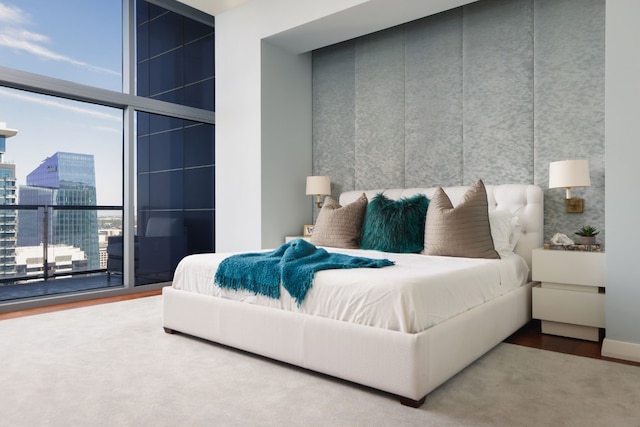 bedroom featuring wood-type flooring