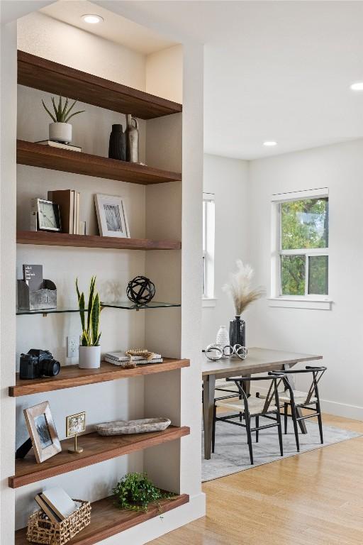 1310 S 1st St Unit 300, Austin, TX 78704 - detailed view of wood finished floors and recessed lighting