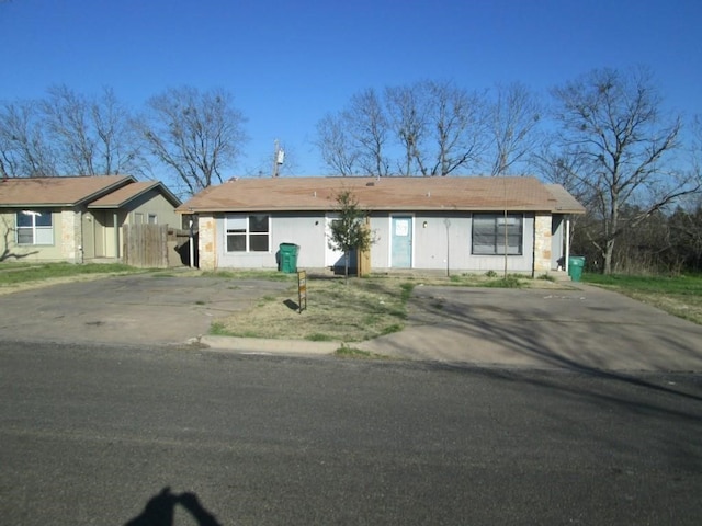 view of ranch-style home