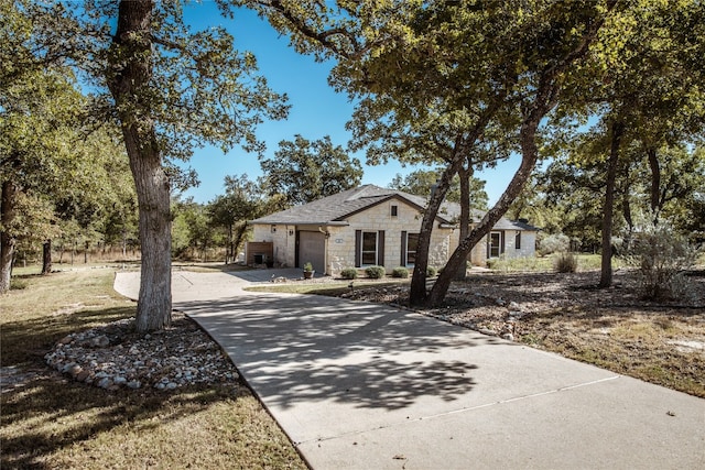 view of front of house featuring a garage